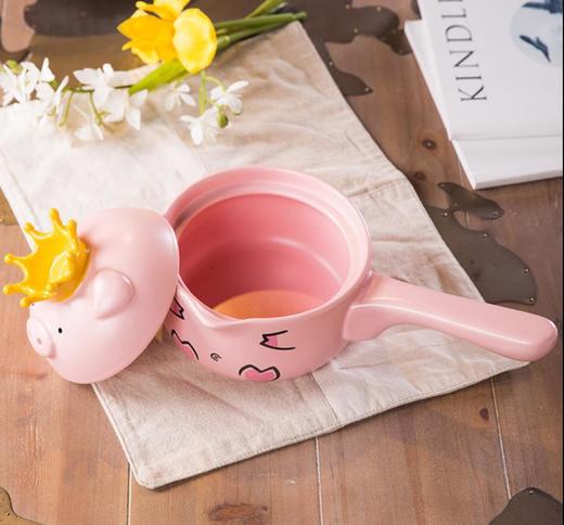 【奶锅】Hey juzu可爱粉猪卡通砂锅奶锅 商品图1