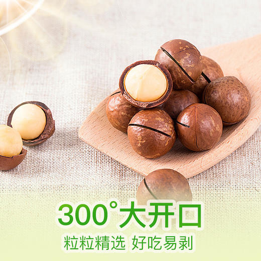 【300°大开口】夏威夷果100g/袋  奶油味 坚果干果仁休零食送闲开口器 百草味 商品图1