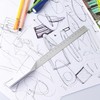 「WHITE DESIGN 建筑感直尺」设计师方块金属尺子 创意格尺 办公文具 商品缩略图5