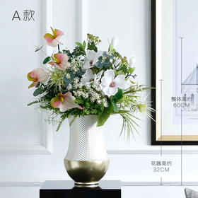 原野假花仿真花摆件客厅室内高档轻奢自然风玫瑰花餐桌摆设装饰花