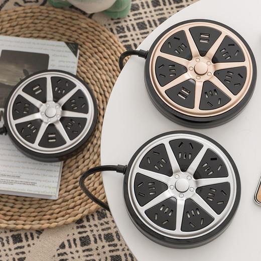 创意桌面多功能插座 带usb充电 插排学生宿舍插线板 接线板排插 商品图2