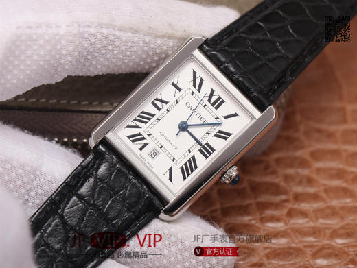 A8卡地亚CARTIER TANK SOLO 超薄男士腕表，采用2892机芯并精细打磨，寸参数均与原装一致，直径31X40.8mm 厚度7.80mm。美洲鳄鱼皮 商品图1