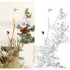 田世光工笔竖幅花鸟白描底稿-《村头小景》-多种白描尺寸可选-SG20 商品缩略图0