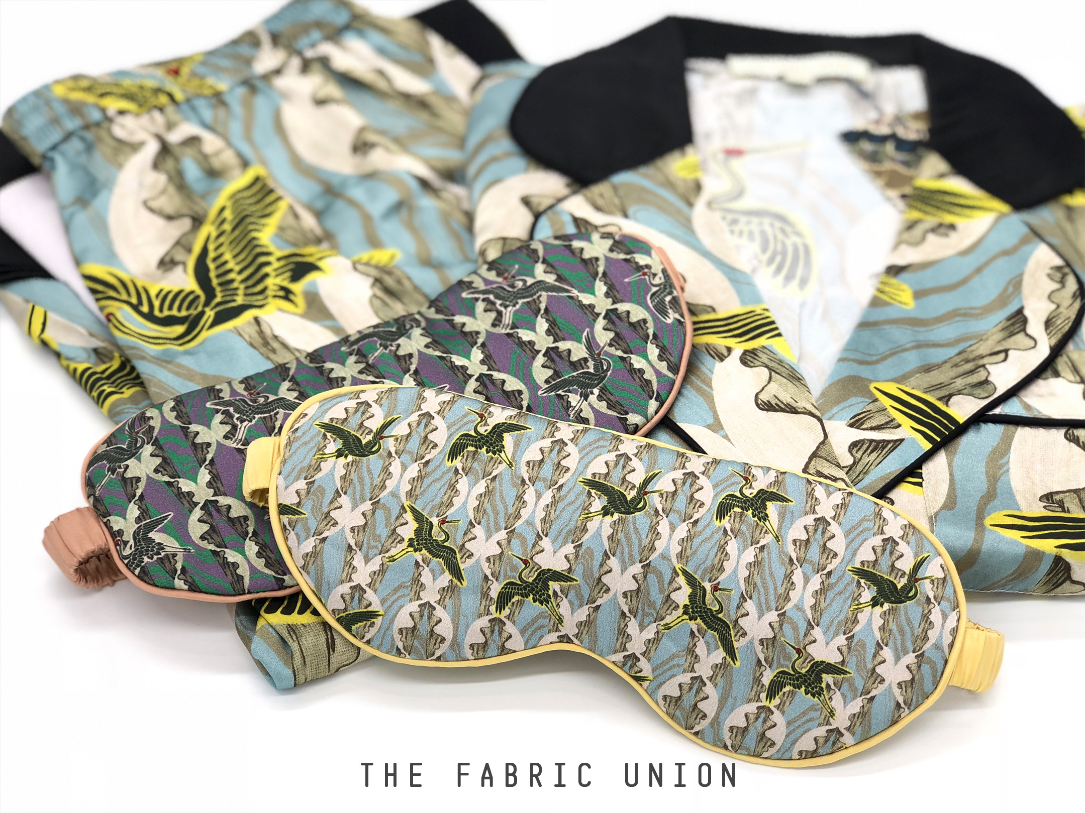 TheFabricUnion真丝印花眼罩 2019「宇宙游园」限量系列 “仙岛飞行记” | 2019 Limited Collection：「Wandering in Garden Cosmos」