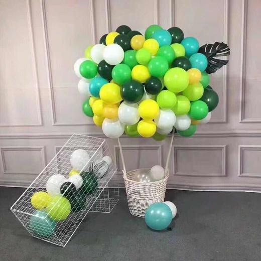 白色双耳竹编花篮 商品图2