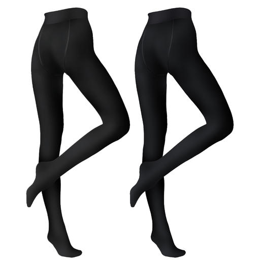 【双11特惠，2件立减20元】煦暖 | laseta发热袜拉绒连裤袜秋冬款，薄绒显瘦丝袜黑色哑光打底袜女 商品图4