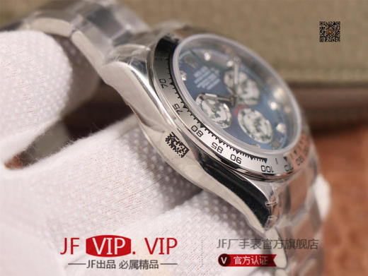 JH出品，最新定制升级版本，劳力士Rolex超级宇宙计时迪通拿升级版本 ，升级圈口角度与字体大小字体颜色银灰色更明显与原版一致，字面钉更光亮 夜光更强发光时间更久 商品图5