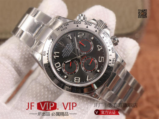 JH出品，最新定制升级版本，劳力士Rolex超级宇宙计时迪通拿升级版本 ，升级圈口角度与字体大小字体颜色银灰色更明显与原版一致，字面钉更光亮 商品图2