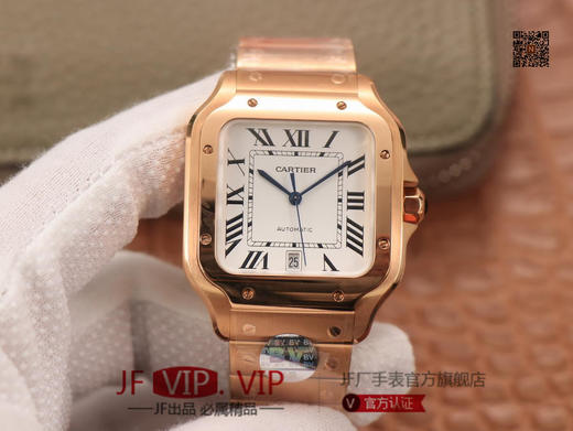 BV男装大号-卡地亚新款山度士 表壳：316材质表盘：渐变蓝色表针，尺寸：39.8X47.5X9.08毫米表冠：蓝宝石机芯：MIYOTA-9015 商品图0