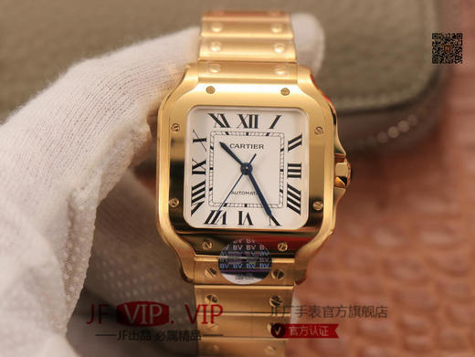 BV男装大号-卡地亚新款山度士 表壳：316材质表盘：渐变蓝色表针，尺寸：39.8X47.5X9.08毫米表冠：蓝宝石机芯：MIYOTA-9015 商品图0