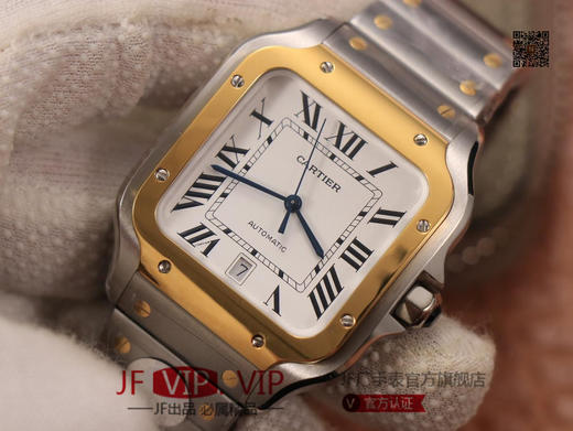 BV男装大号-卡地亚新款山度士 表壳：316材质表盘：渐变蓝色表针，尺寸：39.8X47.5X9.08毫米表冠：蓝宝石机芯：MIYOTA-9015 商品图3