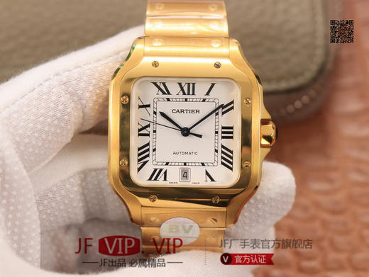 BV男装大号-卡地亚新款山度士 表壳：316材质表盘：渐变蓝色表针，尺寸：39.8X47.5X9.08毫米表冠：蓝宝石机芯：MIYOTA-9015 商品图0