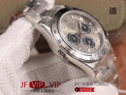 JH出品，最新定制升级版本，劳力士Rolex超级宇宙计时迪通拿升级版本 ，升级圈口角度与字体大小字体颜色银灰色更明显与原版一致，字面钉更光亮 商品图5
