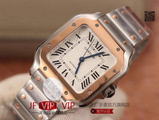 BV男装大号-卡地亚新款山度士 表壳：316材质表盘：渐变蓝色表针，尺寸：39.8X47.5X9.08毫米表冠：蓝宝石机芯：MIYOTA-9015 商品图3