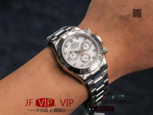 JH出品，最新定制升级版本，劳力士Rolex超级宇宙计时迪通拿升级版本 ，升级圈口角度与字体大小字体颜色银灰色更明显与原版一致，字面钉更光亮 商品图9
