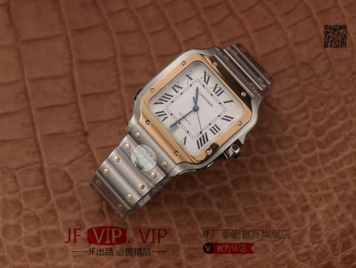 BV男装大号-卡地亚新款山度士 表壳：316材质表盘：渐变蓝色表针，尺寸：39.8X47.5X9.08毫米表冠：蓝宝石机芯：MIYOTA-9015 商品图8