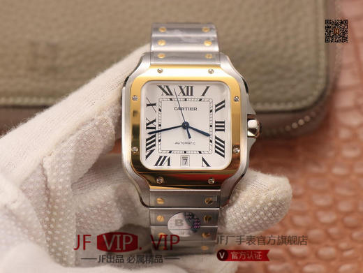 BV男装大号-卡地亚新款山度士 表壳：316材质表盘：渐变蓝色表针，尺寸：39.8X47.5X9.08毫米表冠：蓝宝石机芯：MIYOTA-9015 商品图0