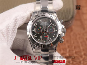 JH出品，最新定制升级版本，劳力士Rolex超级宇宙计时迪通拿升级版本 ，升级圈口角度与字体大小字体颜色银灰色更明显与原版一致，字面钉更光亮