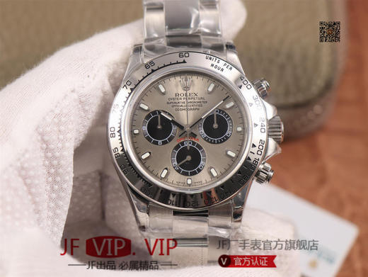 JH出品，最新定制升级版本，劳力士Rolex超级宇宙计时迪通拿升级版本 ，升级圈口角度与字体大小字体颜色银灰色更明显与原版一致，字面钉更光亮 商品图0