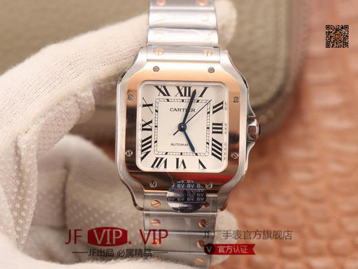 BV男装大号-卡地亚新款山度士 表壳：316材质表盘：渐变蓝色表针，尺寸：39.8X47.5X9.08毫米表冠：蓝宝石机芯：MIYOTA-9015 商品图0