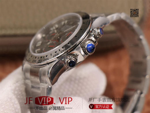 JH出品，最新定制升级版本，劳力士Rolex超级宇宙计时迪通拿升级版本 ，升级圈口角度与字体大小字体颜色银灰色更明显与原版一致，字面钉更光亮 商品图4