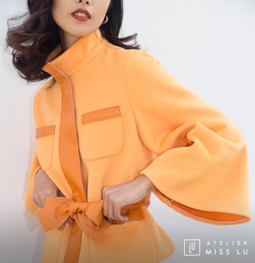 AtelierMissLu / Jodie-奶蜜黄口袋装饰羊毛外套 商品图12
