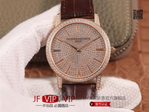 EA江诗丹顿传承系列奢华满天星男士腕表，型号：81579/000G-9274，共镶嵌660施华洛水晶美钻，机芯搭载进口9015改江诗丹顿1326新型自动上链机芯 商品图0