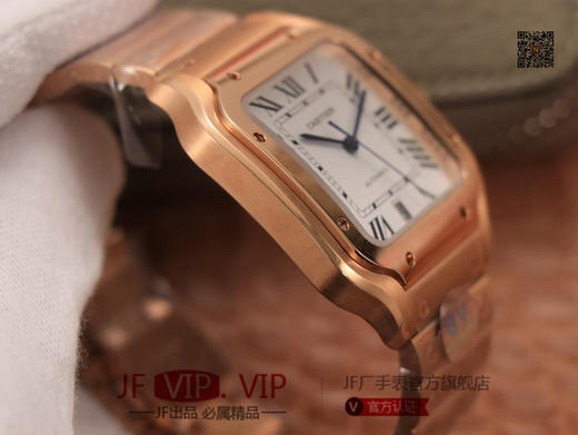 BV男装大号-卡地亚新款山度士 表壳：316材质表盘：渐变蓝色表针，尺寸：39.8X47.5X9.08毫米表冠：蓝宝石机芯：MIYOTA-9015 商品图5