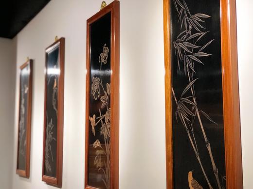 红桥红  家具严选  缅甸花梨(大果紫檀）  【梅兰竹菊挂屏】 商品图4