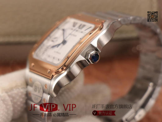 BV男装大号-卡地亚新款山度士 表壳：316材质表盘：渐变蓝色表针，尺寸：39.8X47.5X9.08毫米表冠：蓝宝石机芯：MIYOTA-9015 商品图2