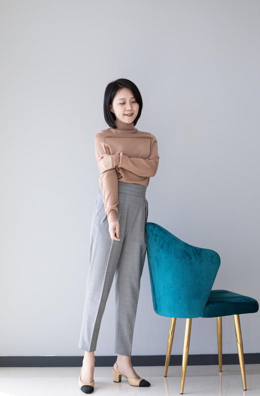 三粒扣高腰裤 商品图5