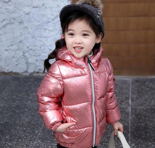 【童服】童装银色太空棉服秋冬新款儿童亮面棉服男女童棉衣中小童外套 商品图5