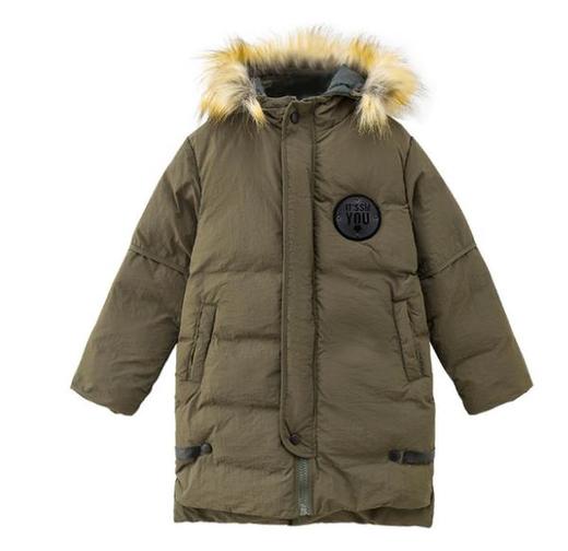 【女童】。.女童棉衣冬装潮中大童毛领加厚韩版棉服保暖童装外套 商品图2