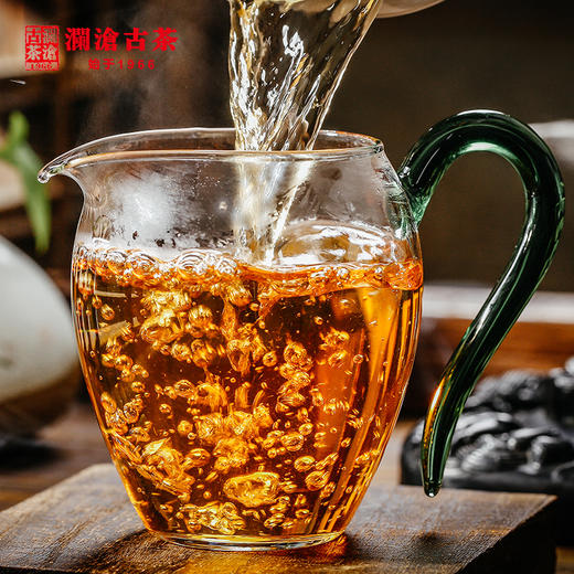 澜沧古茶2009年007小砖+2007年0081小砖（福字）普洱茶生茶熟茶云南茶叶10年老茶100g 商品图2