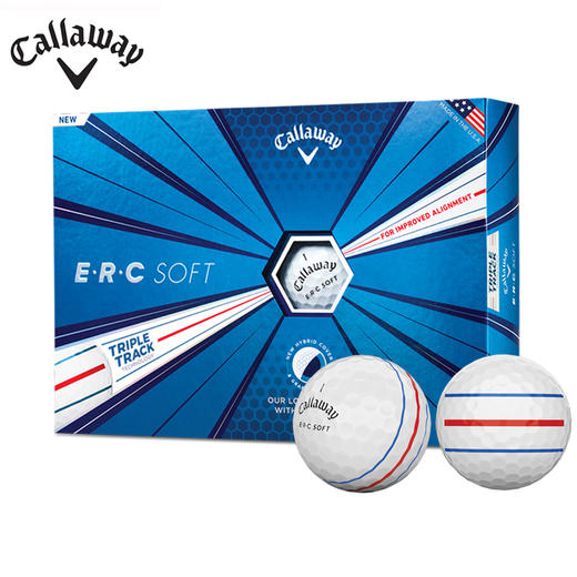 Callaway卡拉威高尔夫球 2019新品ERC SOFT三层球三轨.285.280.275.270.265 商品图1