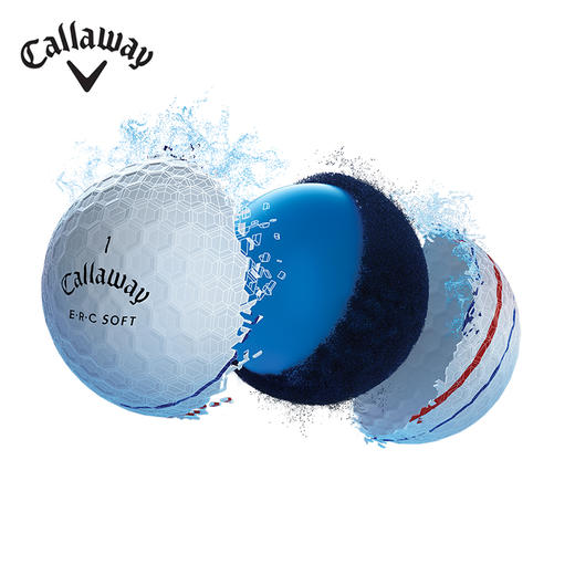 Callaway卡拉威高尔夫球 2019新品ERC SOFT三层球三轨.285.280.275.270.265 商品图0