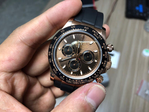 Rolex   劳力士 迪通拿计时系列 巧克力🍫陶瓷圈口 橡胶表带 蓝宝石镜面 改装升级版自动机械机芯升级4130机芯夹板！少量到货！ 商品图1