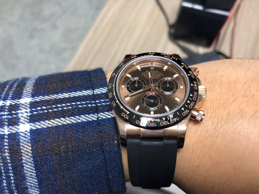 Rolex   劳力士 迪通拿计时系列 巧克力🍫陶瓷圈口 橡胶表带 蓝宝石镜面 改装升级版自动机械机芯升级4130机芯夹板！少量到货！ 商品图6