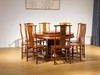 红桥红 家具严选  缅甸花梨(大果紫檀）  【138cm圆餐桌十件套】 商品缩略图1