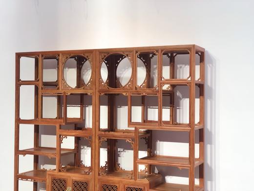 红桥红 家具严选  缅甸花梨(大果紫檀）  【福禄博古架】 商品图1