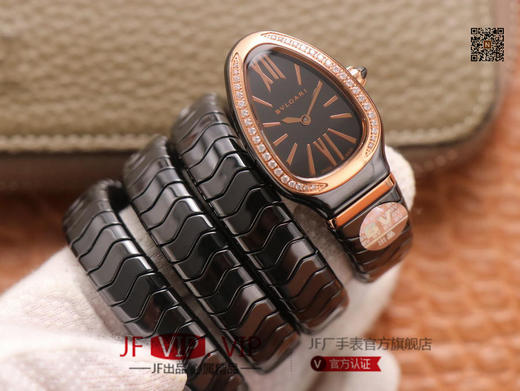 BV宝格丽SERPENTI系列，陶瓷表壳：陶瓷＋316#精钢表带：陶瓷+记忆弹簧表冠：陶瓷+316#精钢表盘：陶瓷表底：陶瓷玻璃：蓝宝石机芯 商品图2