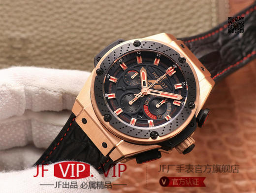 HB宇舶法拉利F1 玫瑰金款，表圈直径46mm，表壳直径52mm，前后蓝宝石镜面，克隆4100机芯（同步原装计时功能） 超复杂制作工艺 商品图1