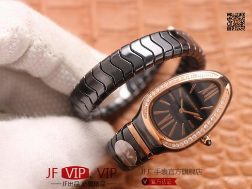 BV宝格丽SERPENTI系列，陶瓷表壳：陶瓷＋316#精钢表带：陶瓷+记忆弹簧表冠：陶瓷+316#精钢表盘：陶瓷表底：陶瓷玻璃：蓝宝石机芯 商品图6