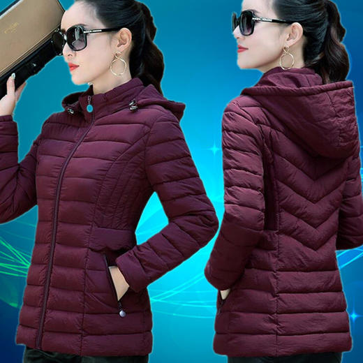 反季特卖棉服女加厚短款新款冬季羽绒棉服大码中年妈妈小棉袄外套 商品图2
