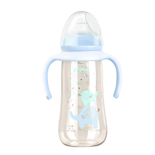 日本贝亲母婴品牌—双把手自然实感宽口径PPSU塑料彩绘奶瓶330mL 商品图3
