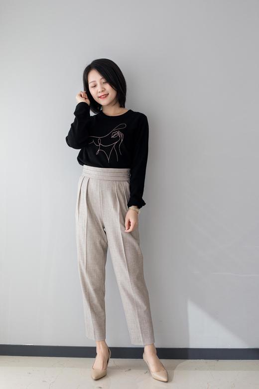 三粒扣高腰裤 商品图6