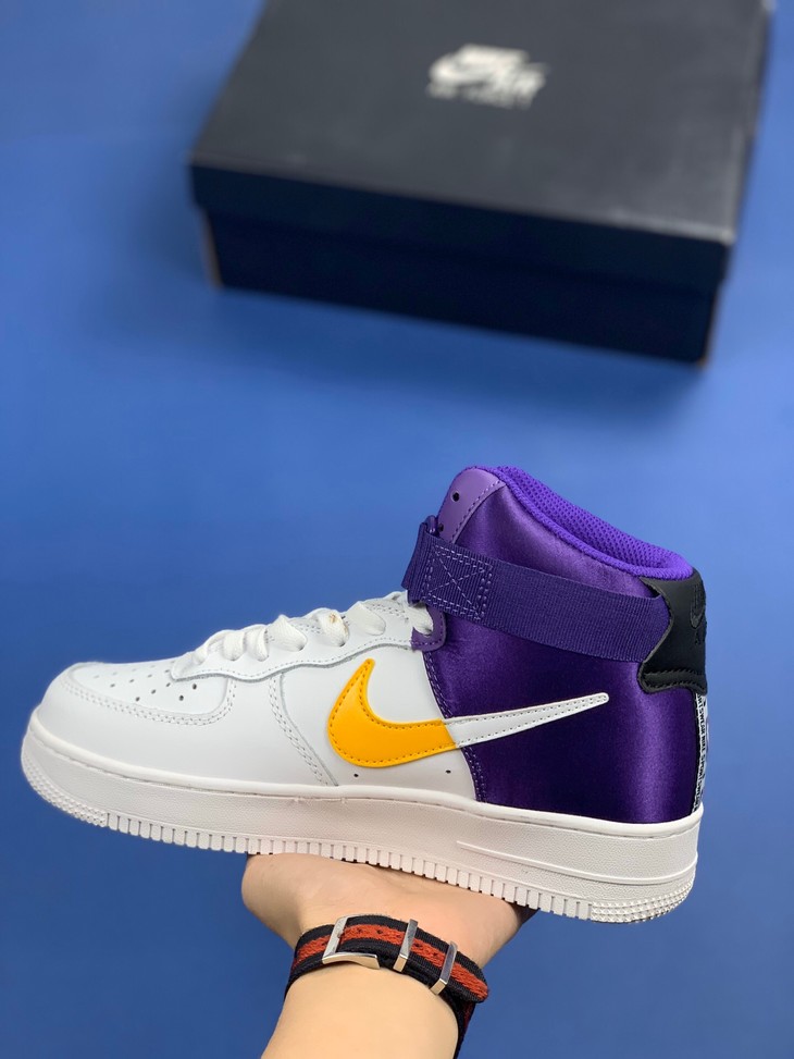 nike air force 1 耐克nba 空军一号丝绸拼接男女板鞋