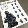 叱咤精美透明卡通创意贴纸-SWAT款 商品缩略图0