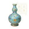 粉彩绿地折枝花纹葫芦式瓶（官方指导价11500元）置换手续费 商品缩略图0