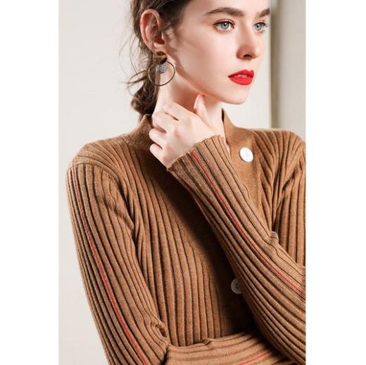 【服饰鞋包】款针织女装羊毛衫 简约显瘦百搭毛织开衫女外套 长袖短款披肩 商品图1